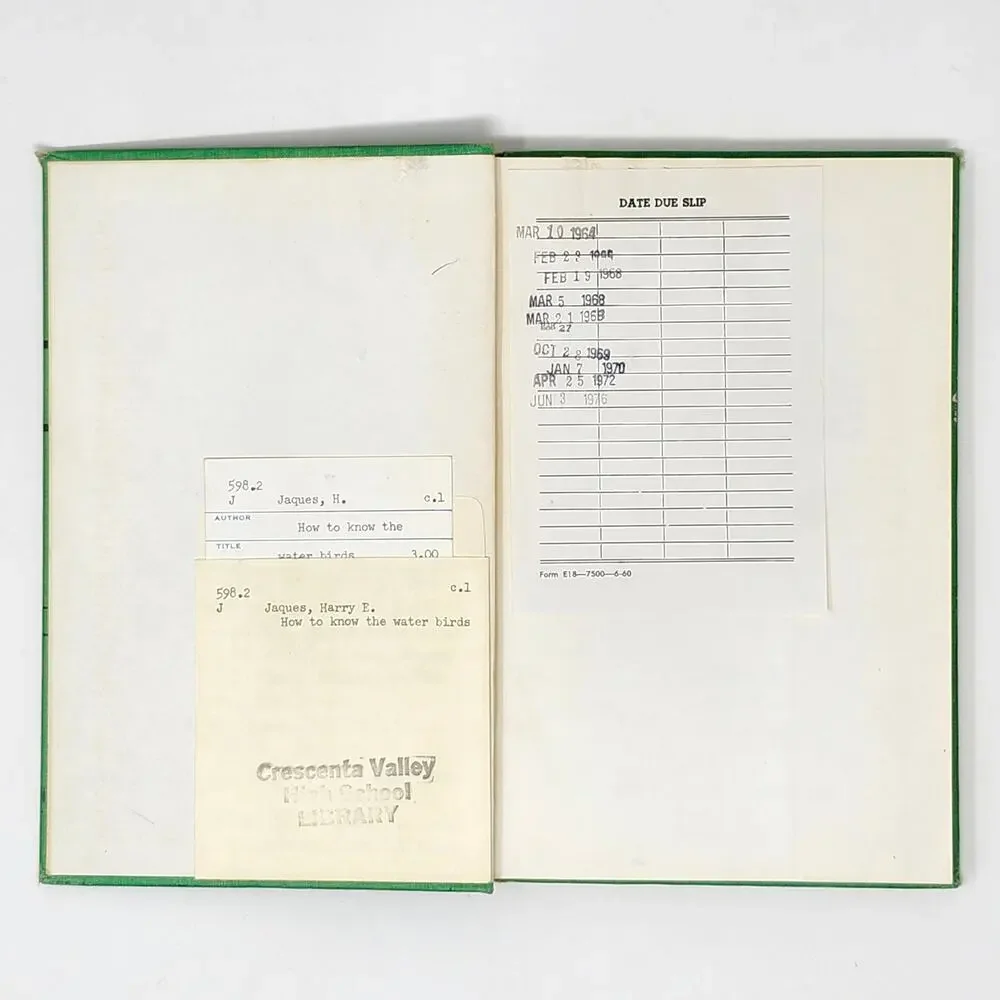 Title: How to Know Water Birds 1960 Vintage HC Pictured-Key Nature Series